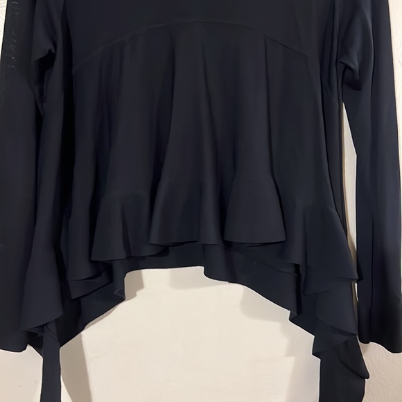Club Monaco darkest navy asymmetrical top - Picture 7 of 9